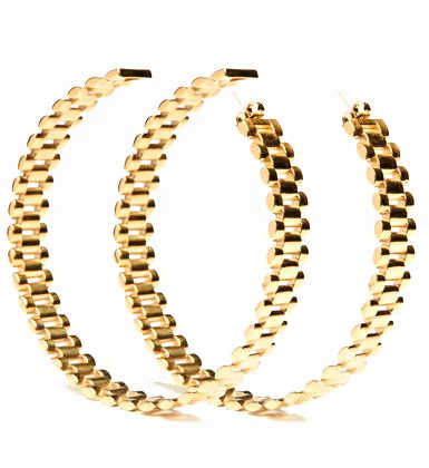 Rolex Hoop Earrings 